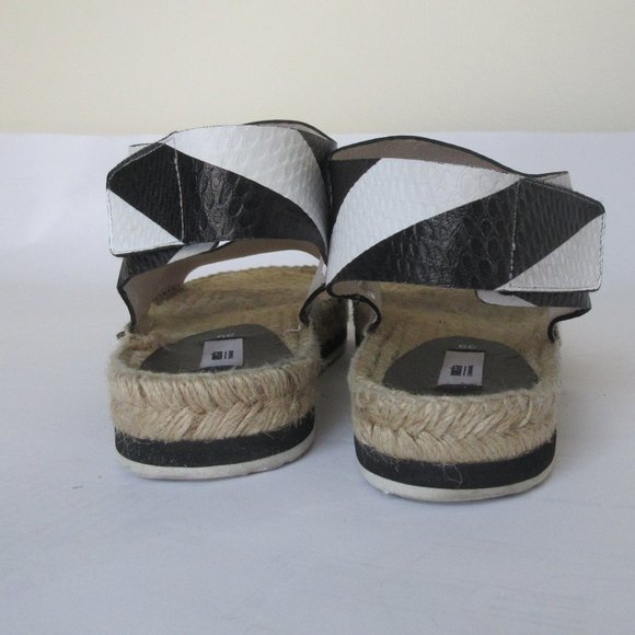 Miista London Sandals Black White  Size 39/8.5 - Picture 4 of 12